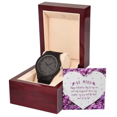 Be Mine Forever - Valentine’s Wooden Watch for Boyfriend