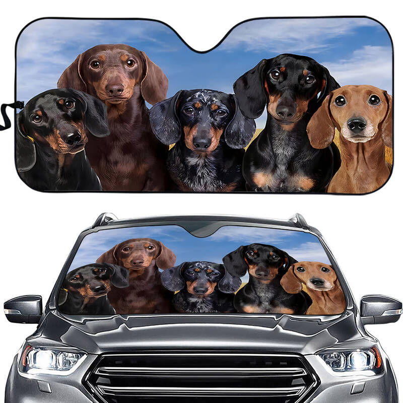 Dachshund Car Sunshade Dog Windshield Sunshade