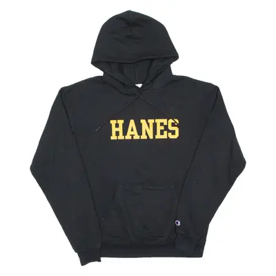 CHAMPION Mens Black Hoodie USA M