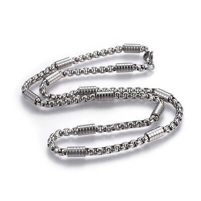 Non-Tarnish 304 Stainless Steel Box Chain Necklaces