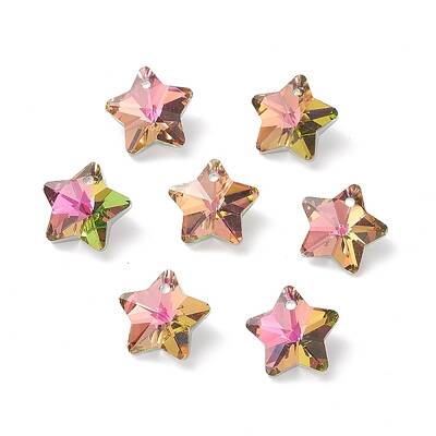 Electroplate Glass Charms