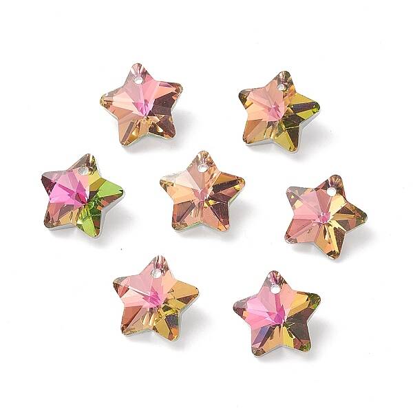 Electroplate Glass Charms