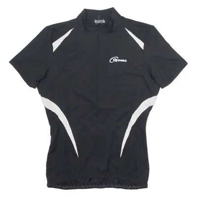 GONSO Cycling Mens Jersey Black 1/4 Zip S