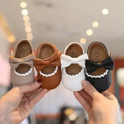 Baby Girl Bow Princess Shoes - Perfect for Your Little Princess
