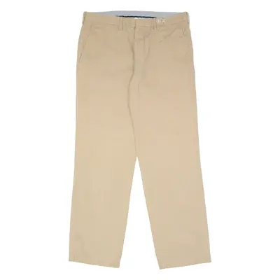 TOMMY HILFIGER Chino Mens Twill Trousers Beige Regular Straight W32 L30