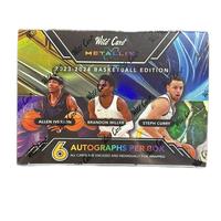 Wild Card American Metallix Basketball Hobby Box - 2023-2024 Edition with 6 Autographs Per Box, All Cards Encased and Individ...