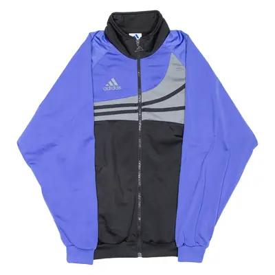 ADIDAS Mens Track Jacket Blue Colourblock M