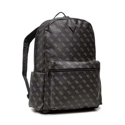 Guess, Vezzola, synthetic leather, fabric backpack, black, HMVZLAP2205, men, 22/28 x 43 x 15 cm