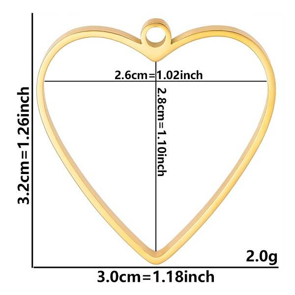 Stainless Steel Open Back Bezel Pendants