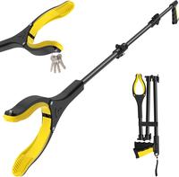 [New Deal]  44 Inch Extra Long Grabber Reacher Tool for Seniors - Strong Grip, 360° Rotating Anti-Slip Jaw, Foldable Design,...
