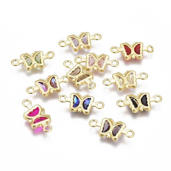 Faceted Glass Links Connectors