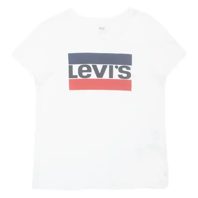 LEVI'S Womens T-Shirt White M