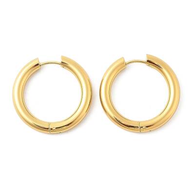 202 Stainless Steel Huggie Hoop Earrings