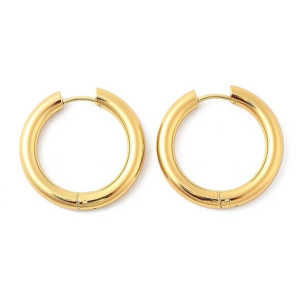 202 Stainless Steel Huggie Hoop Earrings