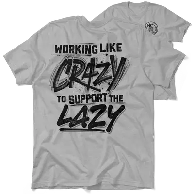 Crazy - Heather Gray T-Shirt