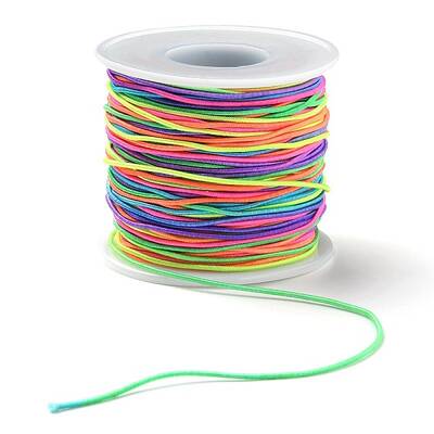 Round Segment Dyed Polyester Elastic Cord