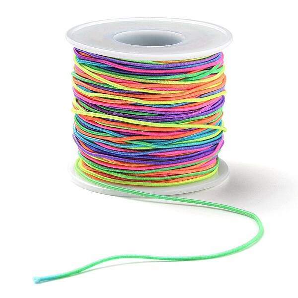 Round Segment Dyed Polyester Elastic Cord