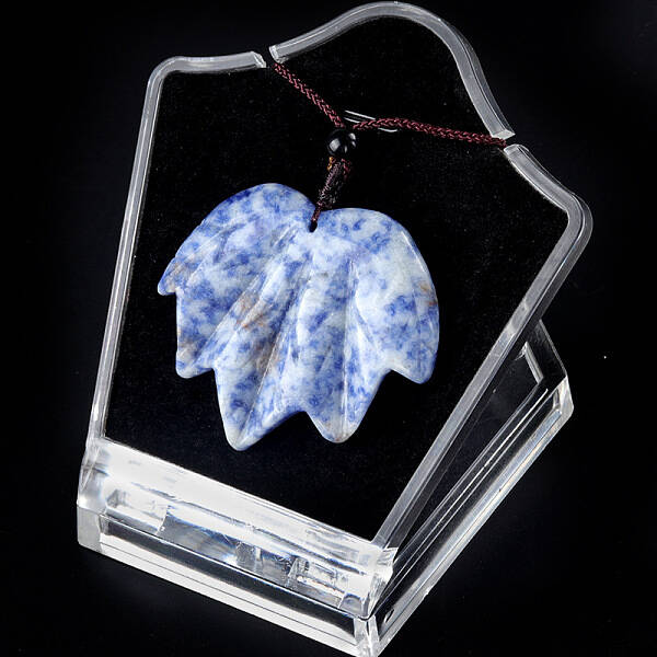 Natural Blue Spot Jasper Pendants Necklaces
