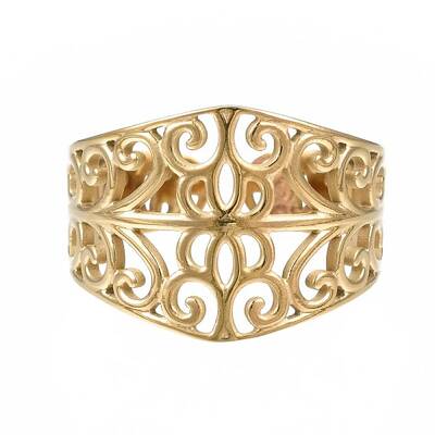 304 Stainless Steel Leaf Wrap Open Cuff Ring