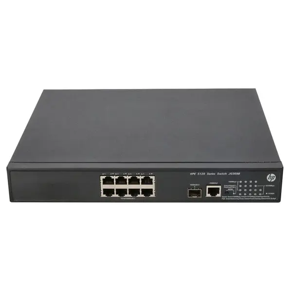 JG309B#AKJ HP 5120-8G-PoE+ 8-Port + 1-Port SFP Layer 2 Switch