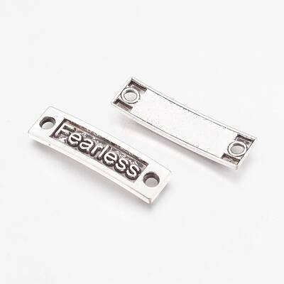 Tibetan Style Alloy Rectangle with Fearless Links connectors