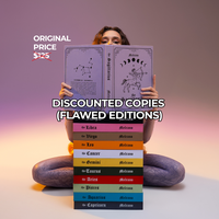 Melrano Zodiac Coffee Table Book - Discounted Copies Flawed Editions Astrology Gift Choose Your Sign 12 Unique Editions Hardc...