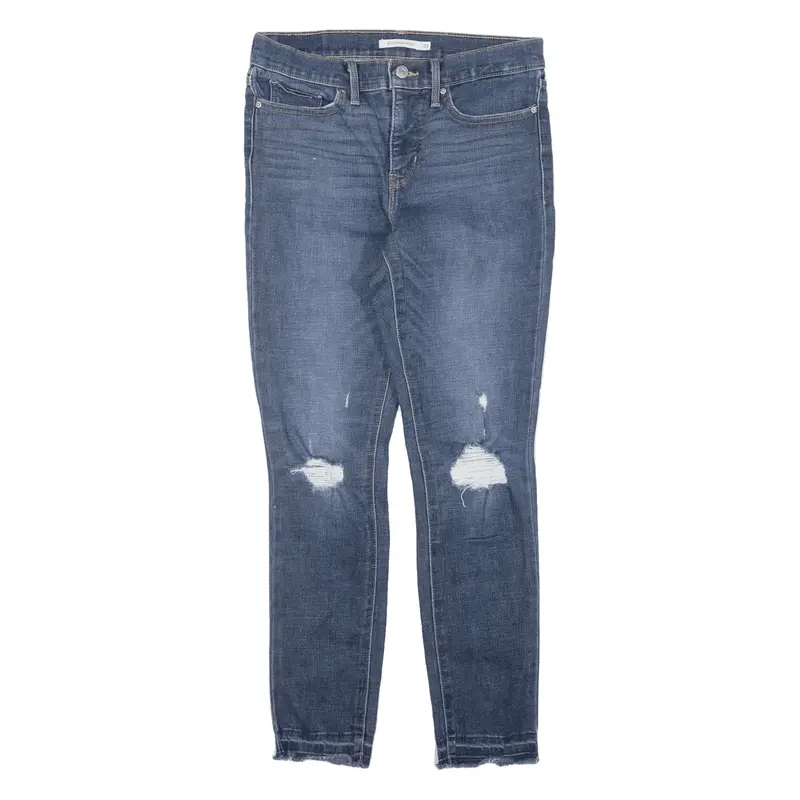 LEVI'S 311 Distressed Jeans Blue Denim Slim Skinny Womens W28 L27
