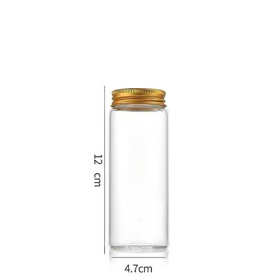 Column Glass Screw Top Bead Storage Tubes