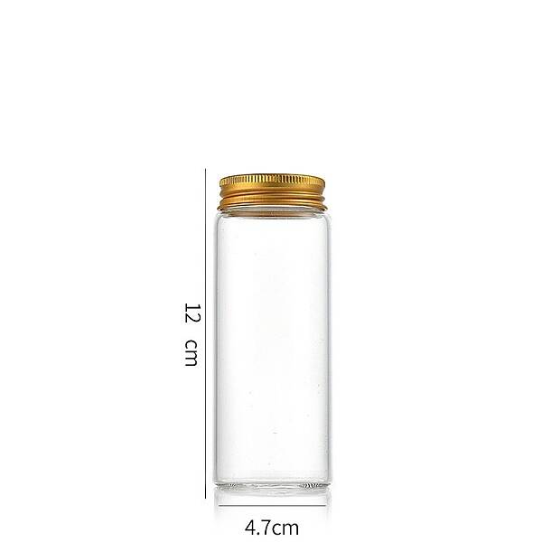 Column Glass Screw Top Bead Storage Tubes