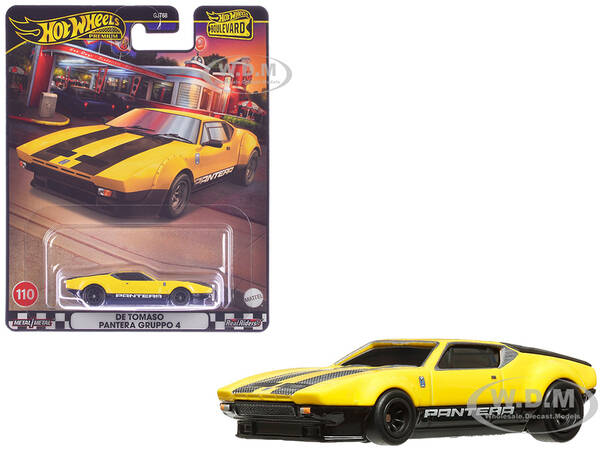 De Tomaso Pantera Gruppo 4 Yellow with Black Stripes \