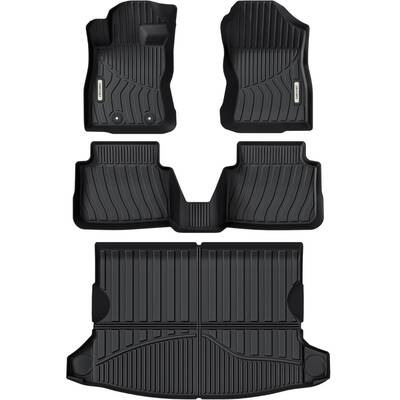 OEDRO Floor Mats Liner Set Compatible with 2024-2025 Subaru Crosstrek All-Weather TPE Liners for 1st, 2nd Row & Trunk, Precis...