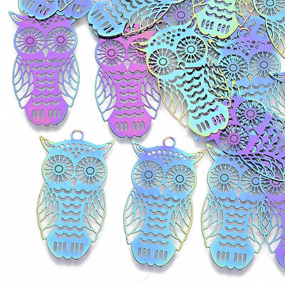 Ion Plating(IP) 201 Stainless Steel Filigree Pendants