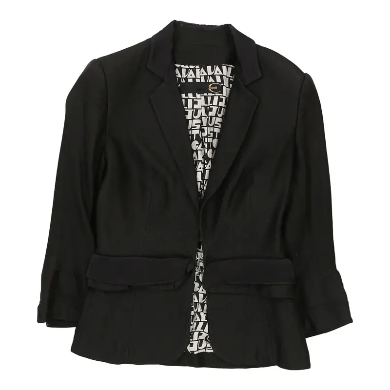 Just Cavalli Blazer - Small Black Cotton Blend | Size: small