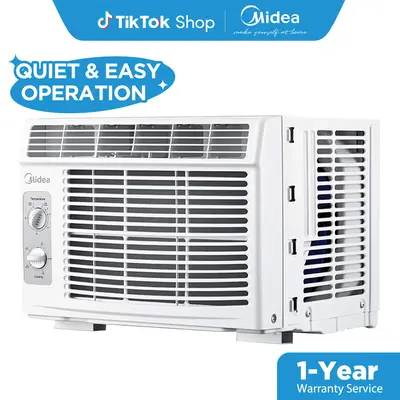 Midea 5,000 BTU EasyCool Small Window Air Conditioner - Cool up to 150 Sq. Ft. with Easy-to-Use Mechanical Controls and Reusa...