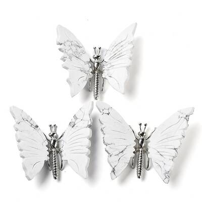Natural Howlite Mineral Ornaments