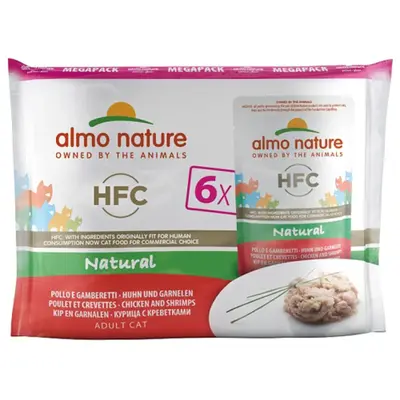 Almo nature HFC Natural Multipack Chicken and Shrimps - 6X55GR
