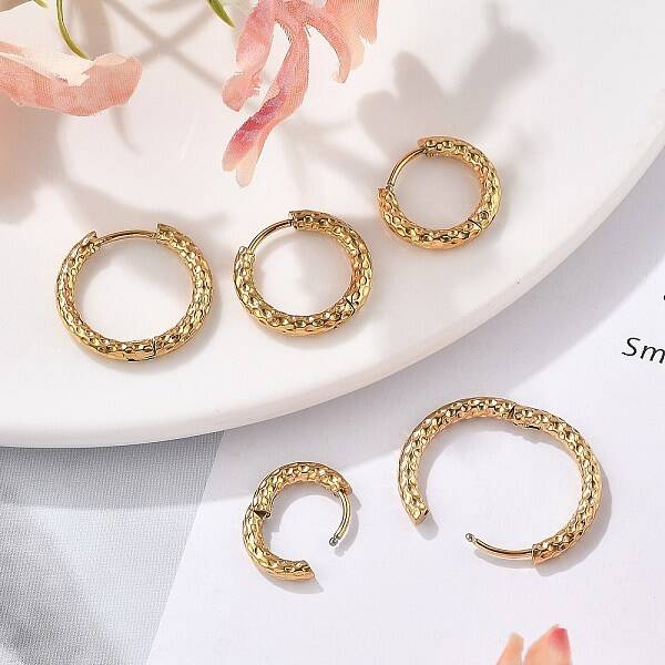 304 Stainless Steel Hoop Earrings