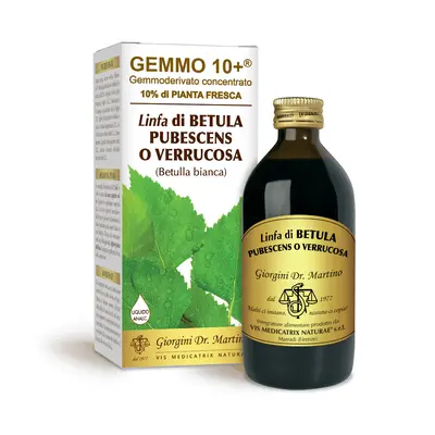 Dr Giorgini gemmo 10+ white birch sap 200 ml non-alcoholic liquid