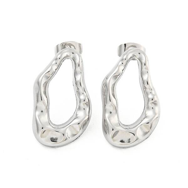 Non-Tarnish Twist 304 Stainless Steel Ear Studs
