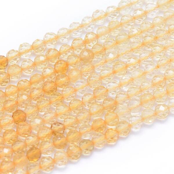 Natural Citrine Beads Strands