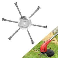 6inch 3 or 6 Blade Heads Mower Steel Wired Trimmer Head Replacement, 5mm Small screw hole For Electric Trimmer, 25.4mm big ho...