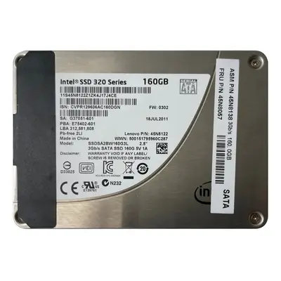 45N8138 IBM 160GB Multi-Level Cell SATA 3Gb/s 2.5-Inch Solid State Drive