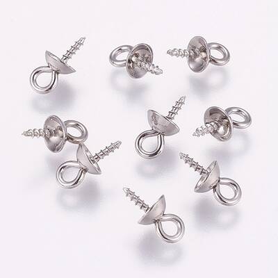 Tarnish Resistant 201 Stainless Steel Peg Bails Pendants