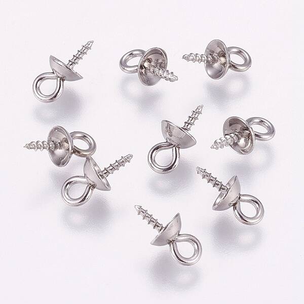 Tarnish Resistant 201 Stainless Steel Peg Bails Pendants