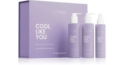 ICONIQUE Professional COOL LIKE YOU Perfect Blonde & Silver Violet Neutralizing set for yellow tones