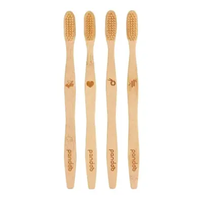 Pandoo Toothbrushes, 4 pieces