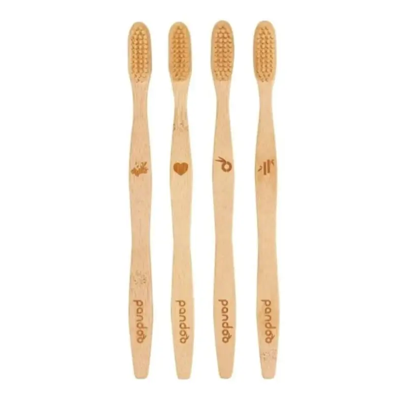Pandoo Toothbrushes, 4 pieces