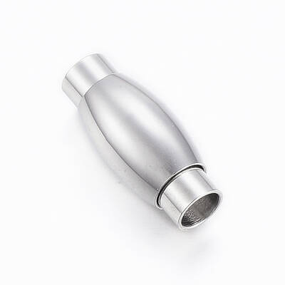 Tarnish Resistant Smooth 304 Stainless Steel Magnetic Clasps with Glue-in Ends