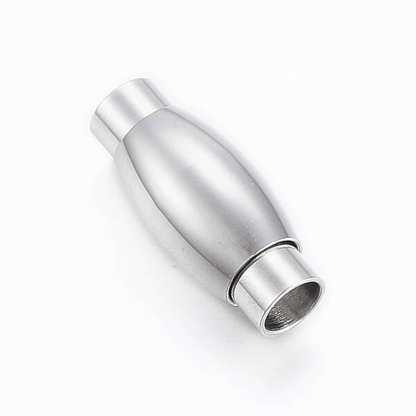 Tarnish Resistant Smooth 304 Stainless Steel Magnetic Clasps with Glue-in Ends