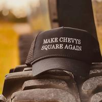 Save the Squarebodys Black Rope Trucker hat